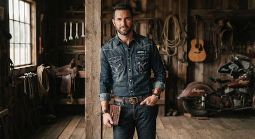 4894HW-25 Denim Western Shirt "Looks That Kill"