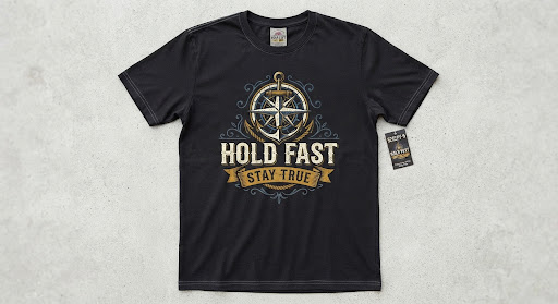 5222PT-9 HOLD FAST STAY TRUE Graphic Tee